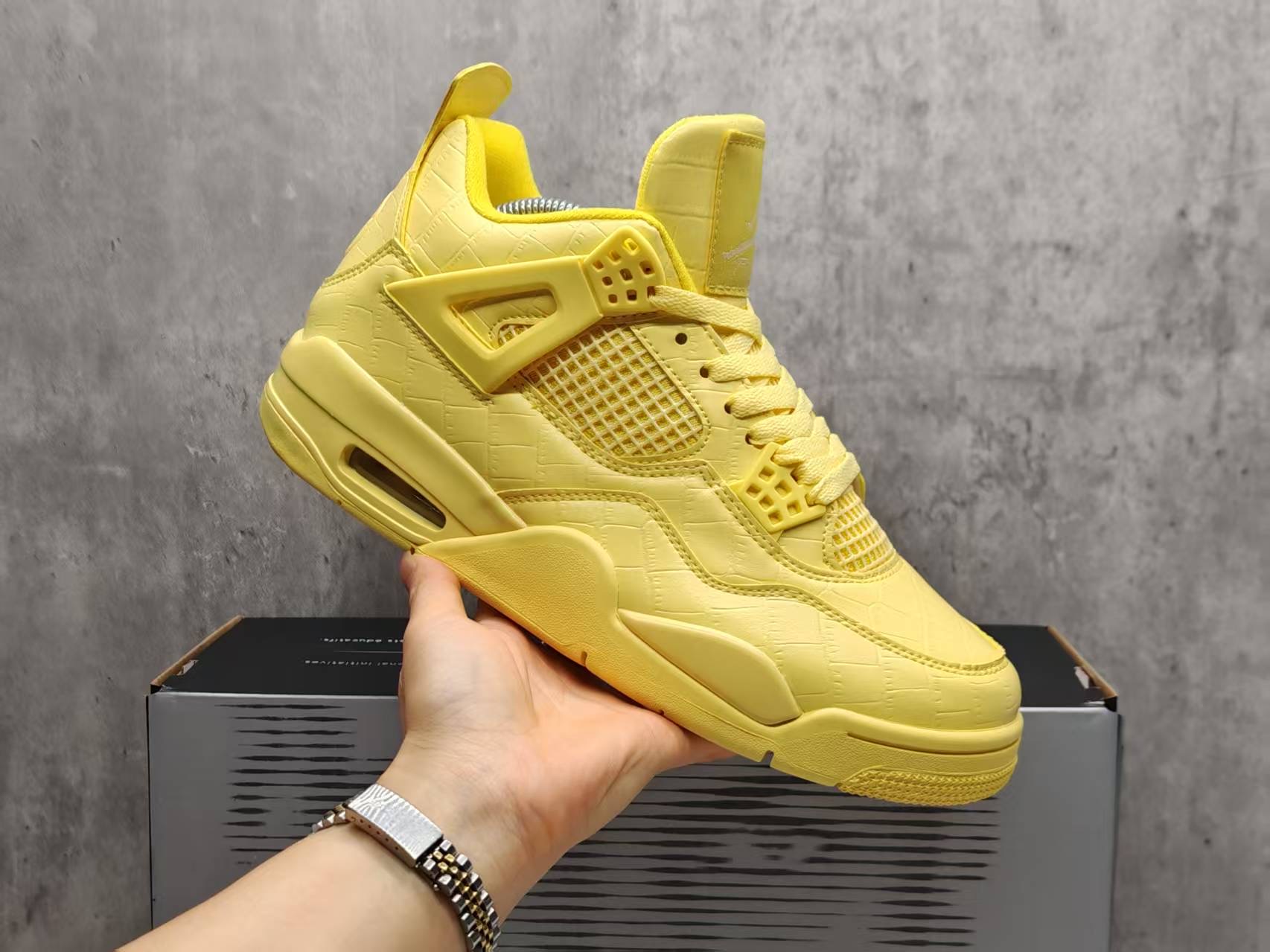 Air Jordan 4 cream yellow