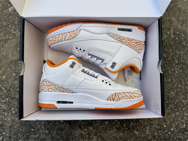 Jordan Air Jordan 3 Retro "White and Orange Peel"