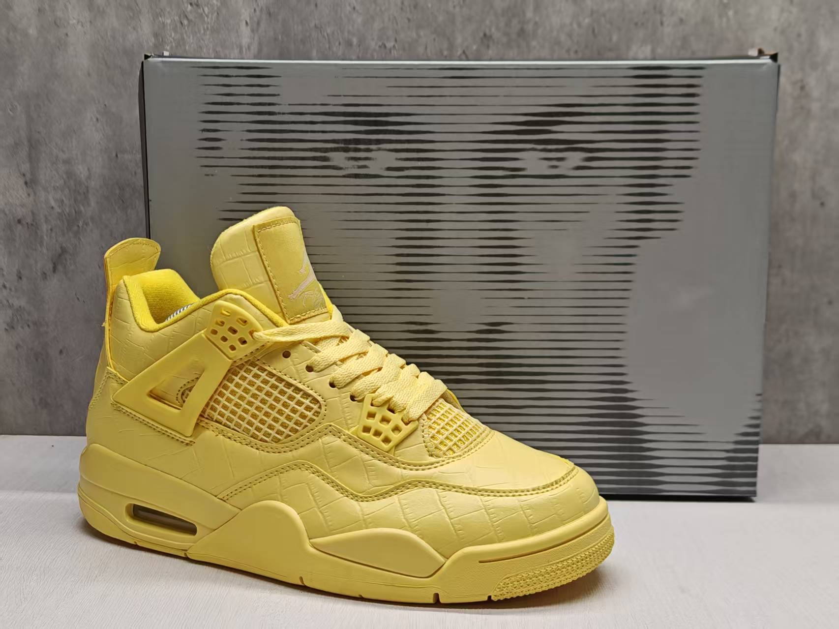 Air Jordan 4 cream yellow