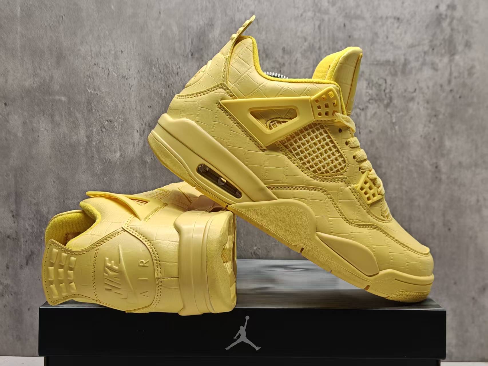 Air Jordan 4 cream yellow