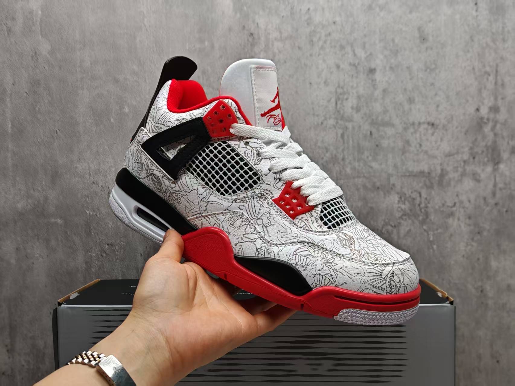 Air Jordan 4 white aurora