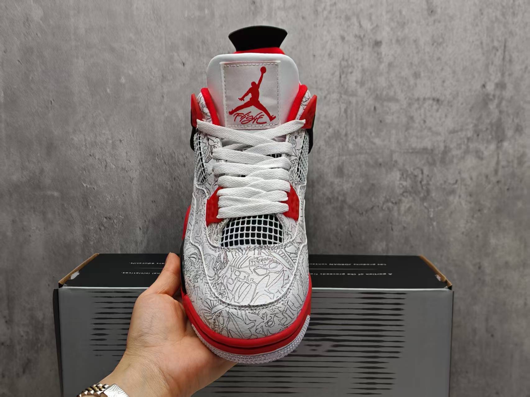 Air Jordan 4 white aurora